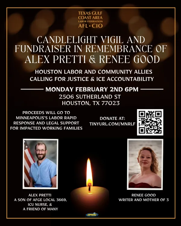 Houston candlelight vigil for Alex Pretti and Renee Good
