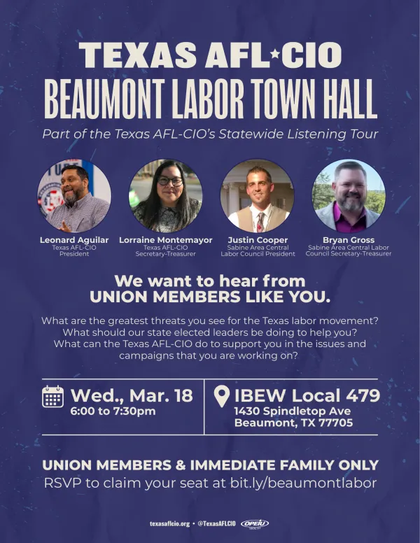 Beaumont Labor Town Hall