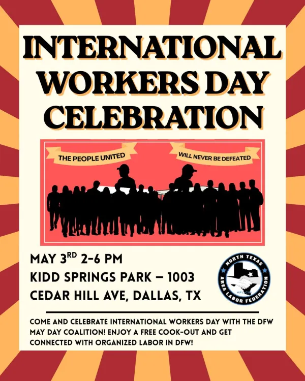 North Texas International Workers Day Celebration Flyer