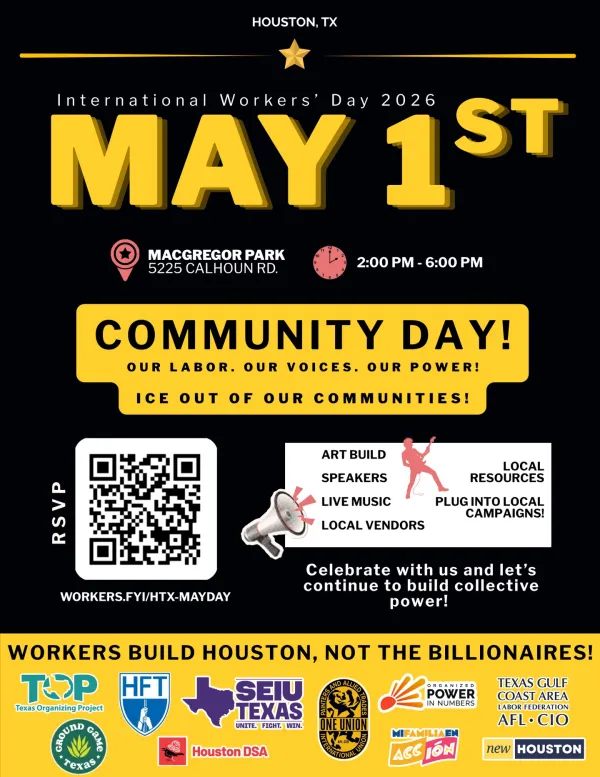 Houston 2026 May Day Worker-Community Day