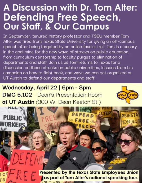 Tom Alter at UT Austin