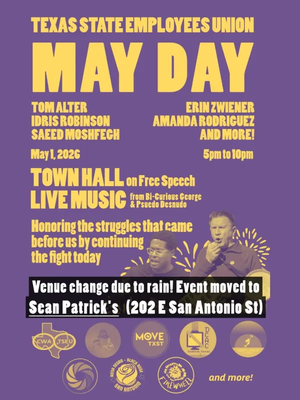 TSEU May Day New Venue Flyer