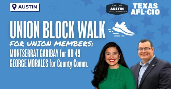 Austin Union Block Walk Montserrat Garibay and George Morales