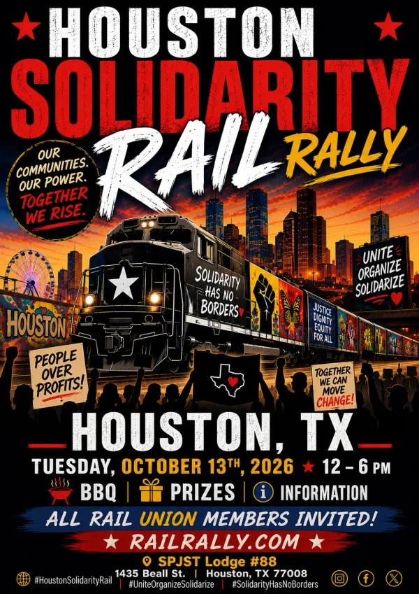 Houston Rail Labor Solidarity Rally 2026