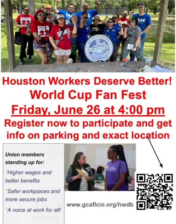 Houston Workers Deserve Better World Cup Fan Fest
