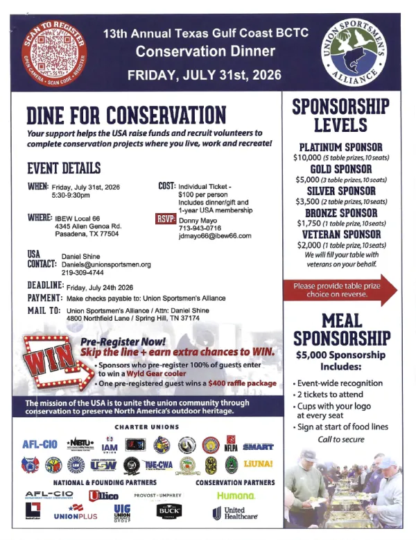13th annual TGCBCTC Conservation Dinner