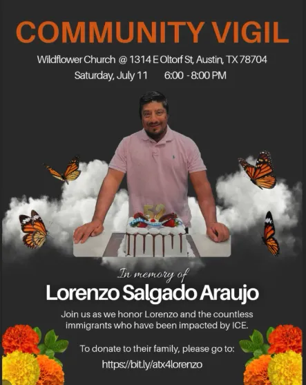 Community Vigil for Lorenzo Salgado Araujo, Austin