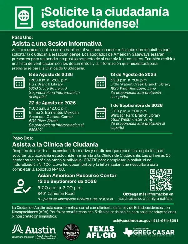 Austin Citizenship Clinic details