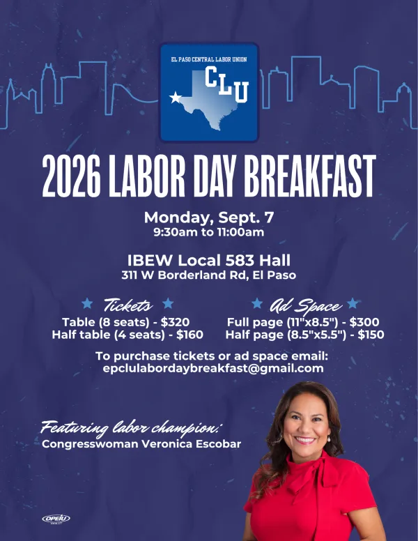 El Paso 2026 Labor Day Breakfast